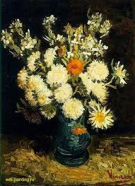Vincent Van Gogh Still Life Flowers In The Blue Vase Van Gogh Flowers Van Gogh Art Vincent Van Gogh Art