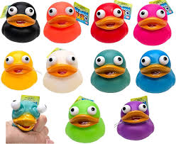 2" Ducky Eye Poppers (50 Pack) Fun Carnival Prize and Party Favor. Bath Tub  Toys and Jeep Duck Ducking (50 Pack)