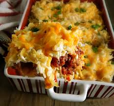 Ground beef ragù with egg noodles. Ground Beef Noodle Bake Frugal Hausfrau