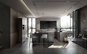 Best modern kitchens 2019 otomientay info. Download Wallpapers Stylish Kitchen Interior Design Gray Kitchen Modern Interior Gray Furniture Kitchen For Desktop With Resolution 1920x1200 High Quality Hd Pictures Wallpapers