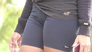 A collection of celebrity camel toe in public or in the media has caused controversy on a number of occasions. Girl In The Skintight Sporty Shorts Has A Sexy Cameltoe Voyeurstyle Com
