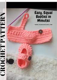New booties are a must for spring. Easy Booties Baby Crochet Pattern Fosbas Designs