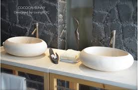 19 Oval Egyptian Marble Stone Vessel Sink Cocoon Sunny Stone Vessel Sinks Sink Fancy Bathroom