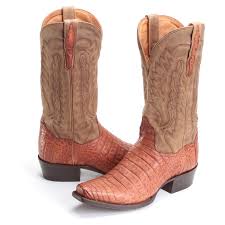 Bootdaddy With Dan Post Mens Oiled Caiman Alligator Cowboy Boots Cognac