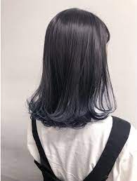 alive ryota ネイビーブルーグラデーションカラー ロブ l033149665 アライブ ハラジュク alive harajuku のヘアカタログ ホットペッパービューティー ブルージュ ヘアカラー 髪色 暗め ヘアスタイリング