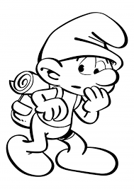 Printable clumsy smurf drawing coloring page. Clumsy Smurf Coloring Pages The Smurfs The Lost Village Coloring Pages Colorings Cc