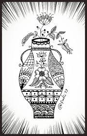 Kumpulan gambar mewarnai buah, mewarnai hewan, mewarnai bunga, mewarnai pemandangan, mewarnai masjid untuk anak paud, anak tk, anak sd. Sketsa Gambar Guci