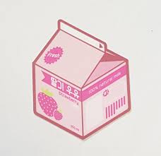 Aesthetic Korea Milk Carton Vinyl Laptop Stickers Strawberry Etsy Aesthetic Korea Milk Carton Milk Drawing