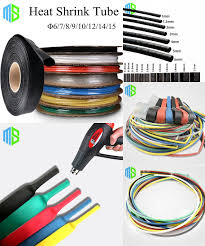 Visit To Buy 6 7 8 9 10 12 14 15mm Assorted Heat Shrink Tube 7 Colors 8 Sizes Tubing Wire Wrap Insulation Sleeve Heatsh Black And Red White Cables Blue Green