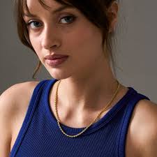 14K Gold Rope Chain Necklace, 3mm Twisted Rope Chain, 925K Silver Rope  Necklace, Thick Rope Chain Necklace, Gold Rope Necklace for Women