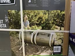 And your compost bin is complete. Lifetime Dual Compost Tumbler Two 50 Gallon Drums Model 60130u Costcochaser