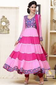 Black And Pink Combination Salwar Suit Evocative Light Pink And Dark Pink Anarkali Salwar Suit Sarees Online India Saree Collection Latest Salwar Suit Designs