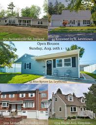 There Are Open Houses Being Held This Sunday Aug 20th From 1 To 3pm In Levittown Croydon Philadelphia And Ivyland From Our Ag Open House House House Styles