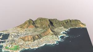 The best views of cape town are seen from the top of table mountain. Table Mountain 1 50 000 Scale 3d Model By Smartmapps Smartmapps 25bfa08