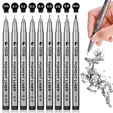 32 piece micro pen fineliner artist drawing pens assorted. Precision Black Micro Pen Fineliner Ink Pens Waterproof Archival Ink Illustration Pens Drawing Pens Multiliner Pens For Sketching Anime Manga Comic Art Watercolor Technical Drawing Pricepulse