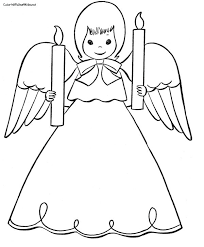 Clothed easter cross coloring page. Angel Coloring Pages Coloring And Malvorlagan