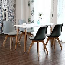 La page officielle facebook de cdiscount.com ! Luxs Table Cuisine Blanc Avec 4 Chaises Gris Style Scandinave 110 60 75cm Achat Vente Table A Manger Complete Luxs Table Cuisine Blanc Av Cdiscount