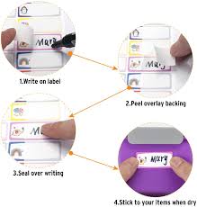 Avoid washing in the dishwasher. Buy Coowayze Baby Bottle Labels For Daycare 96 Pcs Kids Name Label Tags Waterproof Self Laminating Dishwasher Safe Write On School Supplies Label Stickers For Sippy Cups Water Bottle Food Container Online In Turkey