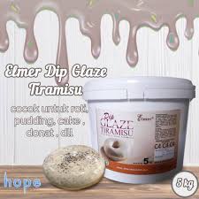 Fresh cream atau whipping cream non dairy (cair) 100 gr; Elmer Dip Glaze Tiramisu 5kg Glaze Tiramisu Saus Tiramisu Shopee Indonesia