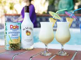 Pineapple malibu drink 4oz of coconut rum. Malibu Pina Colada Recipes Dole Sunshine
