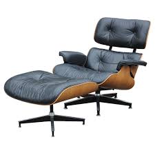 Modern Black Leather And Rosewood Herman Miller Eames Lounge Chair And Ottoman Eames Lounge Chair Leather Chair With Ottoman Lounge Chair