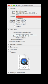 Hvc1 Aac Mebx Codecs Iphone X El Ca Apple Community