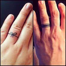 11 Ring Tattoos For Couples In Love Finger Tattoo For Women Tattoo Wedding Rings Ring Finger Tattoos
