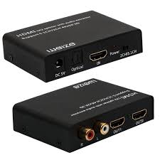 Weize 1x2 Hdmi Audio Extractor Splitter With Optical 2 Port Hdmi Splitter 1 In 2 Out Support 2ch 5 1ch 4kx2k 3d Hdmi Splitter Television Antenna Tv Services