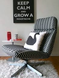 ikea lunna chair reupholstered with graphic print ikea