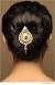 Reception Bridal Hairstyle For Saree