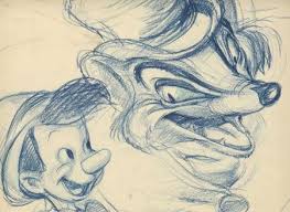 Walt Disney Studios | Pinocchio, John Worthington Foulfellow and Pinocchio  (1940) | MutualArt
