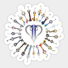 Maybe you would like to learn more about one of these? Kingdom Hearts 2 Keyblades Kingdom Hearts Autocollant Teepublic Fr