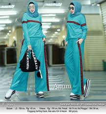 Set kaos celana jilbab sepeda jogging olahraga wanita muslimah rocella Trend Terbaru 50 Baju Olahraga Muslimah Rabbani