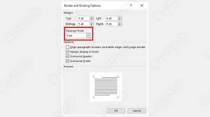 Pada tab page border, bagian art, pilih gambar apel. Cara Mengatasi Footer Tidak Tercetak Terpotong Saat Print