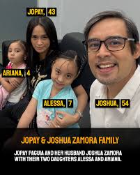 Sexbomb Jopay Paguia and Joshua Zamora Family. Actress and dancer Jopay  Paguia with her husband, actor and dancer Joshua Zamora and their two  children Alessa and Ariana Zamora. #jopaypaguia #ArtistaTrivia