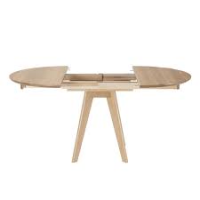 Expandable Dining Table Round Extension Table With Leaf In Solid Wood Oak Starts As A Small Round Table Opens To Oval Table Ships Free Round Extension Table Expandable Dining Table Round