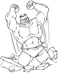 Disegno Di Hulk Possente Da Colorare Disegni Da Colorare E