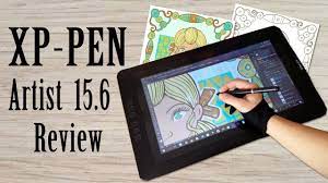 Xp Pen Artist 15 6 Drawing Monitor Tablet Review And Demonstration Draw Digital Drawing Tablet Iris Art Tablet