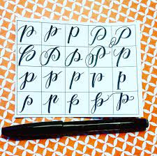 Now that you've written each letter multiple times, it's time to put it all together and write out the cursive script alphabet in lowercase. 20 Ways To Write The Letter P By Letteritwrite See Also The Video Of Her Writing The Letters Hand Lettering Fonts Hand Lettering Alphabet Lettering Alphabet