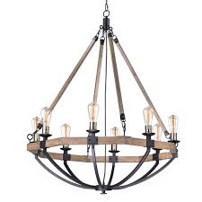 Lodge 8 Light Chandelier Chandelier Maxim Lighting