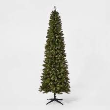 Artificial Pre Lit Christmas Tree 9ft Pre Lit Artificial Christmas Tree Slim Alberta Spruce Clear Lights Wondershop Target
