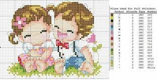 Cute couple cross stitch patterns. 110 Ide Kruisteek Couple Kristik Seni Pastel Pola Kristik