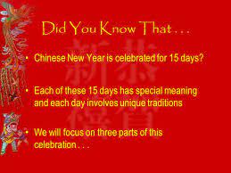 Chinese New Year Each Day Meaning Chinese New Year The Spring Festival Ppt Video Online Download