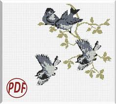 Simple Bird Cross Stitch Pattern Birds Counted Cross Stitch Pattern Pdf Floral Cross Stitch Etsy In 2020 Simple Cross Stitch Cross Stitch Patterns Floral Cross Stitch