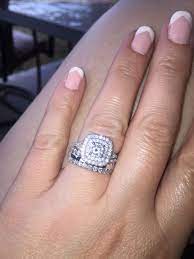 My New E Ring Setting Srs Chunky Wedding Ring Set Huge Wedding Ring Set Wedding Ring Sets Huge Wedding Rings Bling