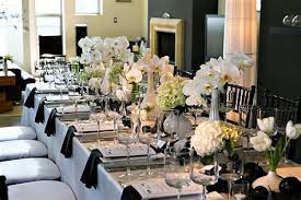 The anniversary's traditional theme material, gemstone, and flower are the starting point for developing your anniversary party's centerpieces. Nicholas Sanchez February 2018