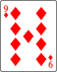File Playing Card Diamond 9 Svg Wikimedia Commons
