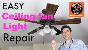 Some light kits are fairly universal, installing easily and working with a wide range of fans. Ceiling Fan Light Repair Home Repair Tutor