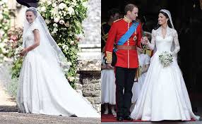 في ١١ صورة مقارنة بين حفل زفاف بيبا ميدلتون وشقيقتها كيت ميدلتون Dresses Wedding Dresses Fashion