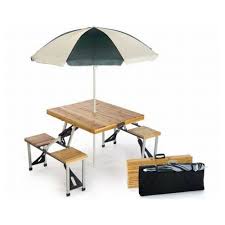 Amazon Com Picnic Plus Wood Folding Picnic Table With Umbrella Natural Patio Lawn Garden Portable Picnic Table Folding Picnic Table Wooden Picnic Tables